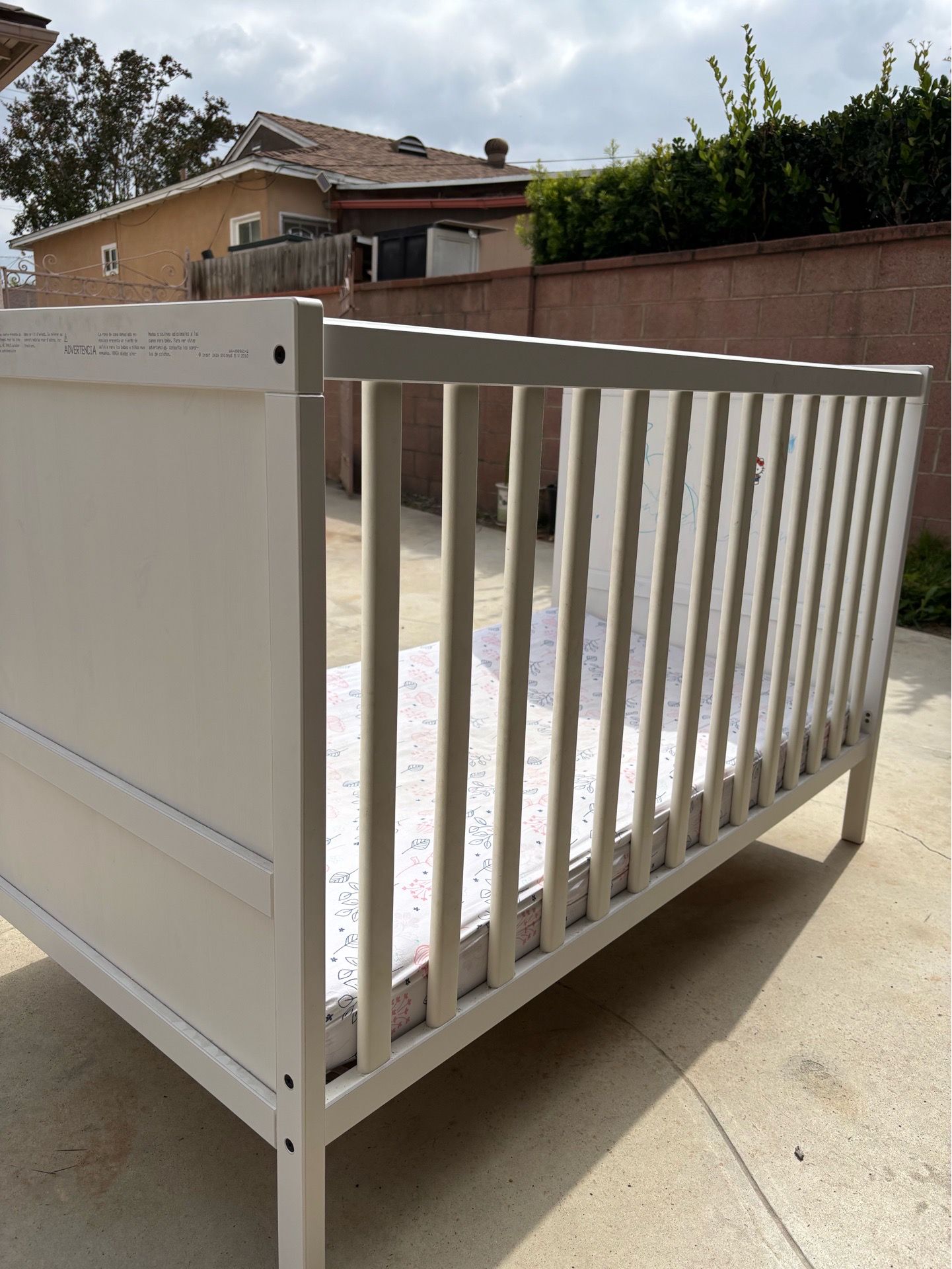 Ikea Crib + Matching Mattress