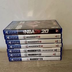 PlayStation 4 Sports Games Lot Madden 2K
