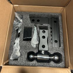 Ehaho Adjustable Trailer Hitch, Drop Hitch 2 Inch Receiver with 6 Inch Drop/Rise for Truck 12,500 LBS GTW, Waterproof Double Anti-Theft Locking Hitch