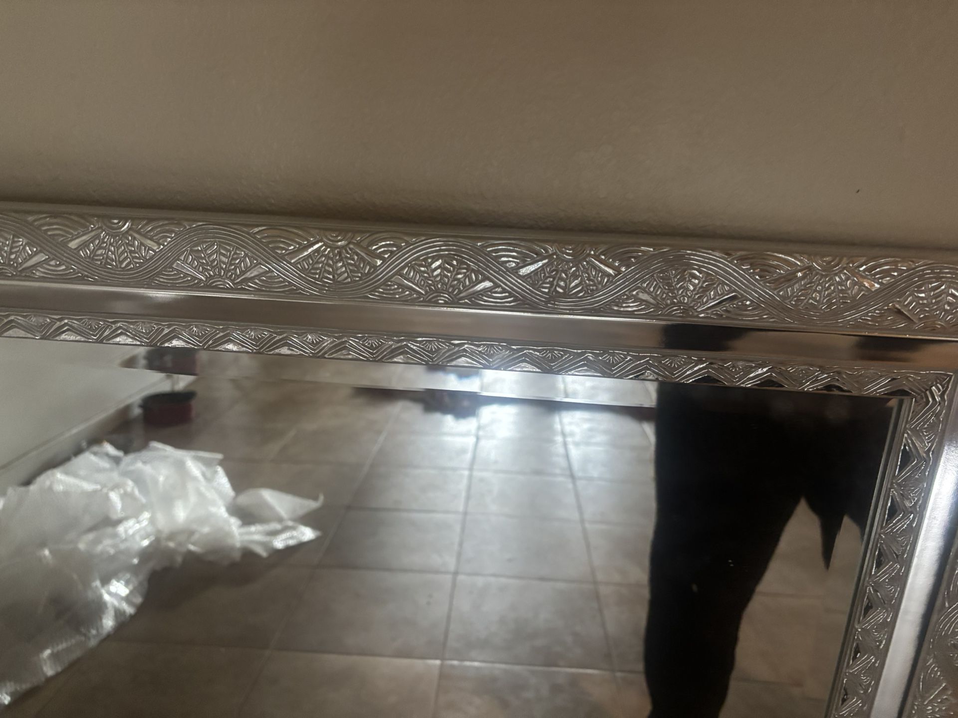 Silver Plated Victorian Style Mirror