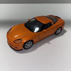 5" Kinsmart 2007 Chevrolet Corvette Z06 Diecast Model Toy Car 1:36 Chevy ORANGE