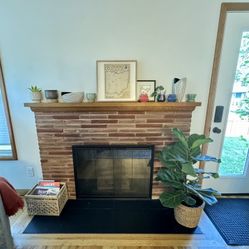 Black Framed Fireplace Door Sets – Bifold Glass & Screens