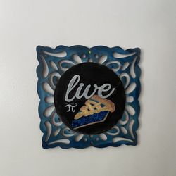 Home Decor| Live Forever Pun | Acrylic On Wood,  10x10