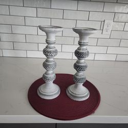 2 Like New Condition Candle Holders 