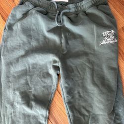 Men's Green Abercrombie & Fitch sweatpants size medium 