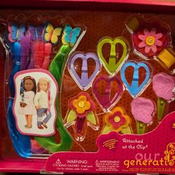 Doll and Girls Hair Clip Set - Our Generation - NEW - WESTSIDE 