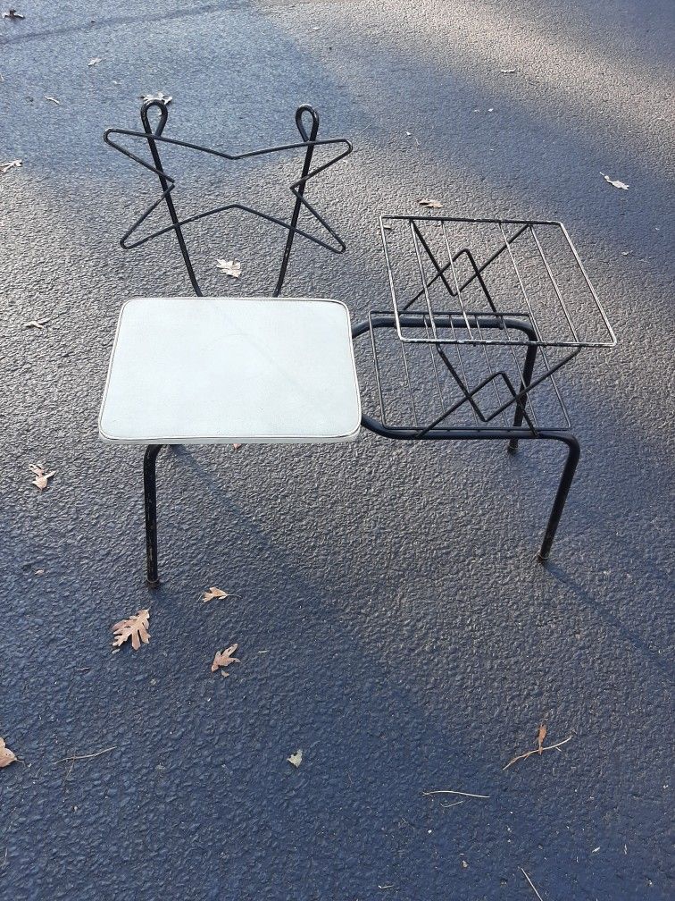 1950s Wire style retro really cool clean solid telephone table