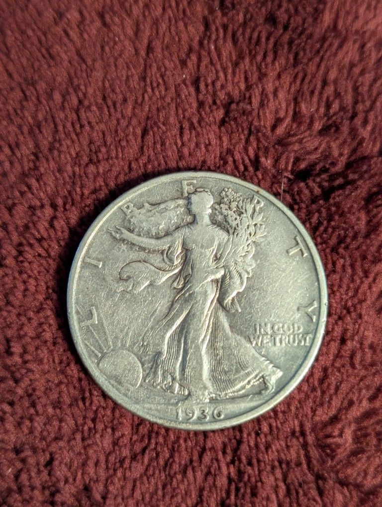 1936-D Walking Liberty Silver Half Dollar US