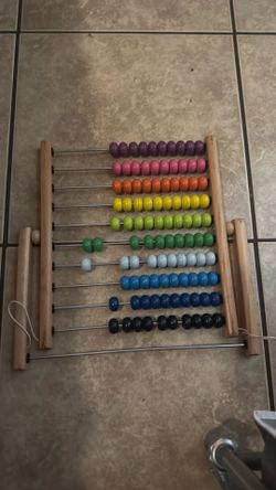 Rainbow Colorful Wooden Counting Toy