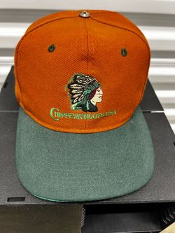 VTG Chippewa Boots USA Hat Orange & Green SnapBack Cap Embroidered Workwear RARE