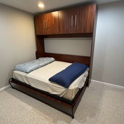 Side Murphy Bed with Storage