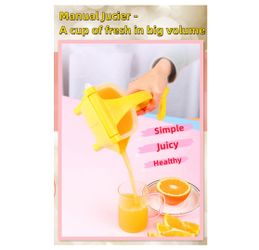 Manual Fruit Juicer Lemon Citrus Juice Squeezer, Juice Extractor Presser (Yellow)