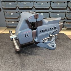 Vintage Craftsman 3.5" Jaws Swivel Base Bench Vise USA Made 