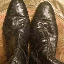 OSTRICH LEATHER MENS BOOTS