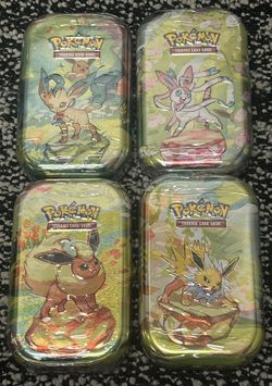 Pokémon Scarlet & Violet Prismatic Evolutions Mini Tins - Factory Sealed