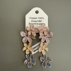 Women’s Multiple color floral Earrings