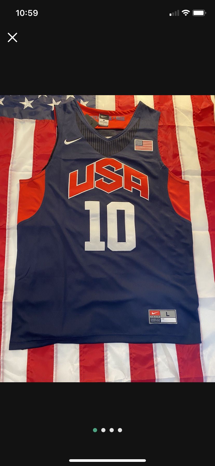 🔥🏀Kobe Bryant Dream Team USA Olympic Jersey #10🏀🔥