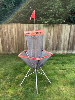 Disc catcher golf target