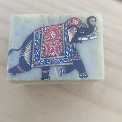 Vintage Elephant Trinket Box 