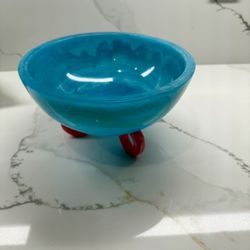 Jonathan Adler hand-blown glass decorative bowl