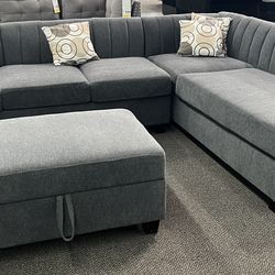 Sectional Sofa With Ottoman