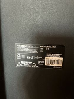 FOR SALE: Hisense 50” LED Smart TV – Model 50H5C – Great Condition
