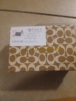 Coach black and gold chain purse