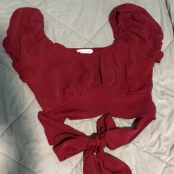 BURGUNDY TOP SIZE M