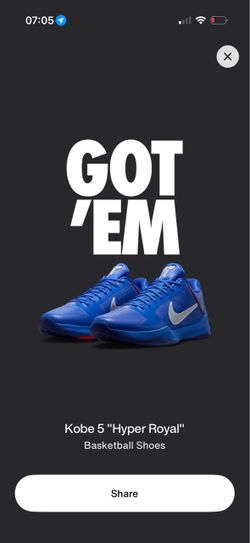 Kobe 5 Hyper Royal (Dodgers)