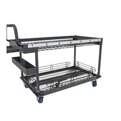 Heavy-Duty Gray 2-Tier Wire Utility Cart Price Reduction Was$125/ NOW $60.00