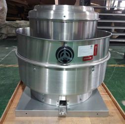 Grease rated upblast exhaust fan, 1 horsepower