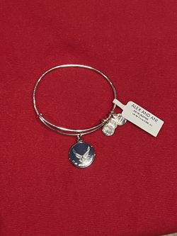 Alex & Ani Silver Air Force Bracelet-NWT