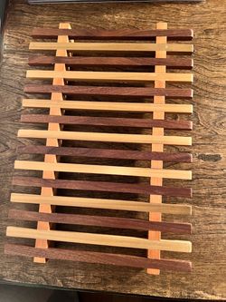 Handmade Wooden Slatted Trivet