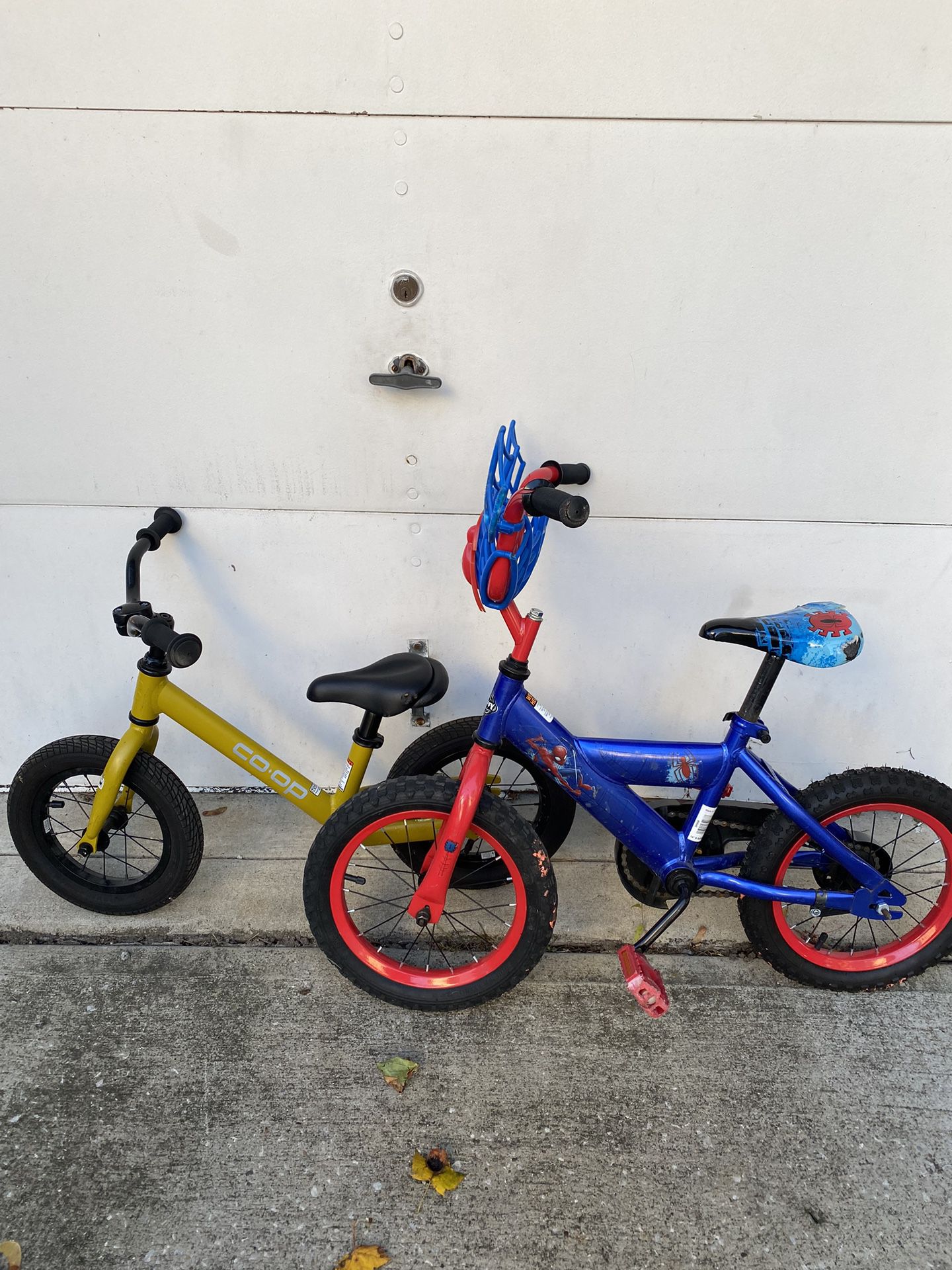 2 Kids/toddler Bikes/balance Bike