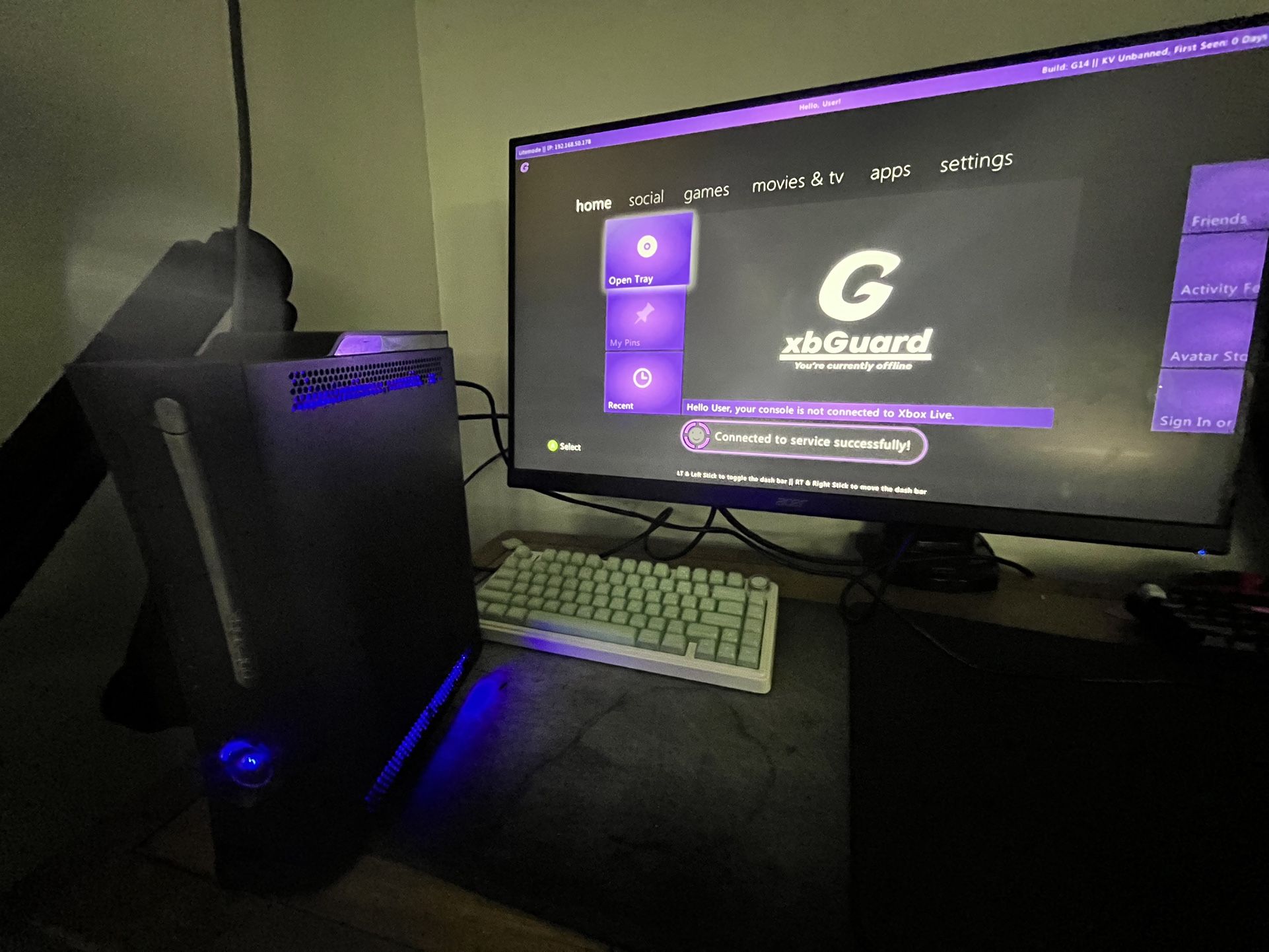 Xbox 360 Jasper - RGH 1.2 - Matrix Chip - 500GB HDD - Custom LEDs ...