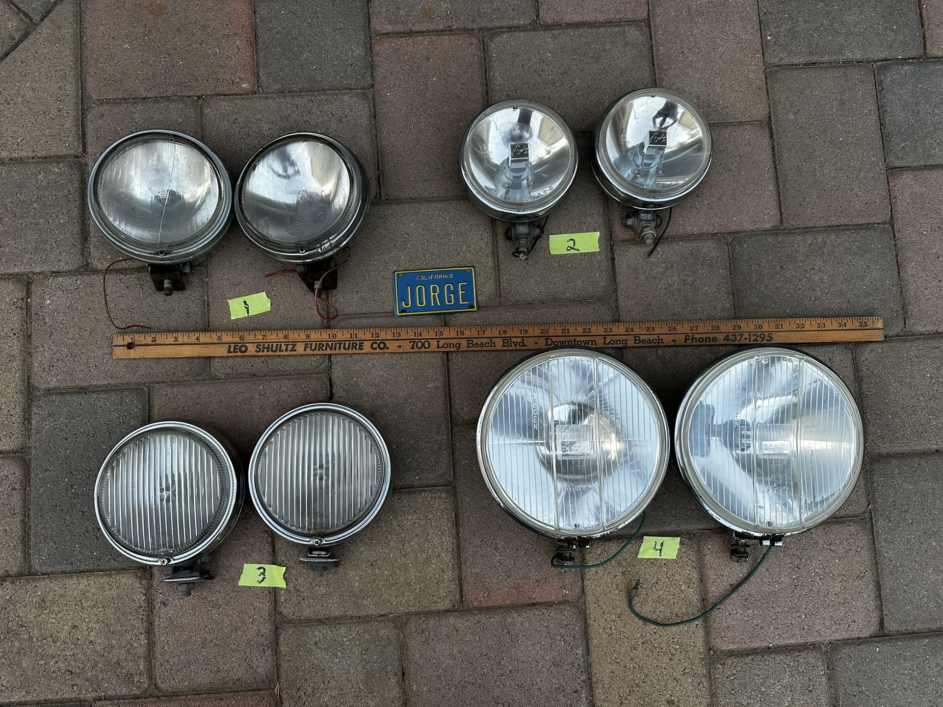 Vintage Fog Lights Bosch, hella