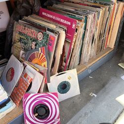 Vintage Vinyl Record Cassette Tape Bulk Lot Corridos Rancheras Nortenas Cumbias Tropical 