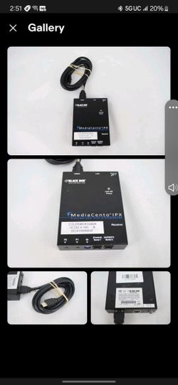 Black Box Mediacento IPX POE Multicast Receiver VX-HDMI-POE-MRX