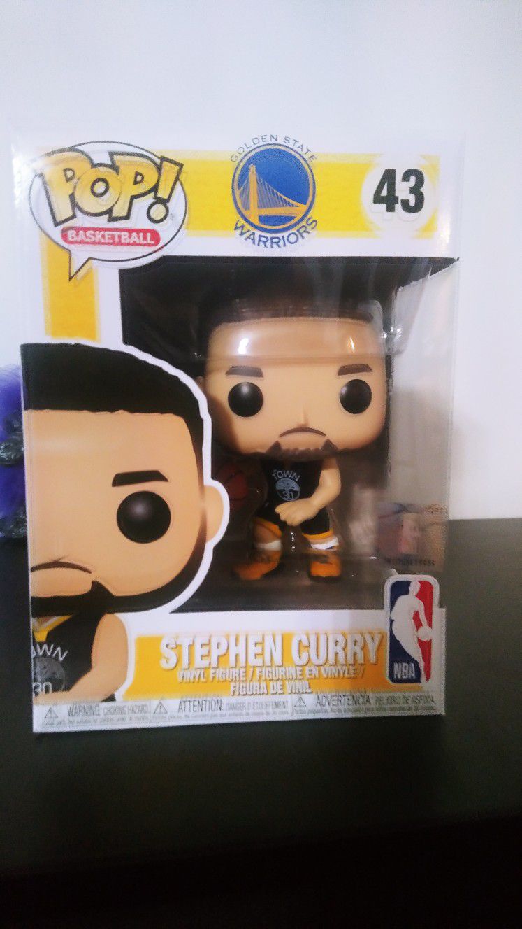 Stephen Curry Funko Pop! #43 NBA Basketball Black Jersey