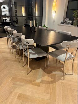 Jonathan Adler 8 Rider Dining Chairs