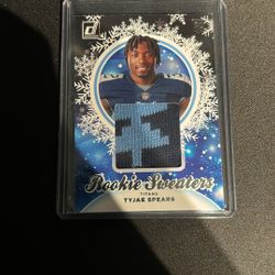 Tyjae Spears Rookie Sweaters Patch