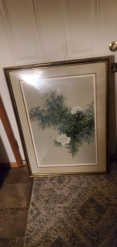 Painting 🖼 Bamboo Frame Brown And Gold