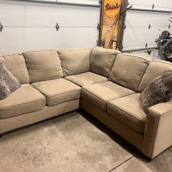 Ashley’s Tan Sectional Sofa