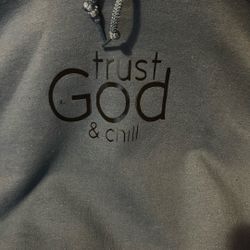 Trust God & Chill  Blue Hoody By megastarbrand