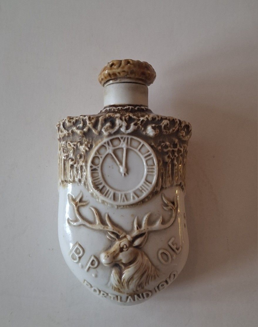 Antique 1912 H. Weinard Elks Lodge Flask