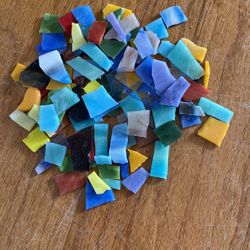 Stain Glass Pieces For Making Mosaics 