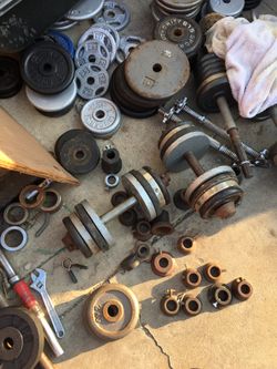 Weights and adjustable dumbbells any size