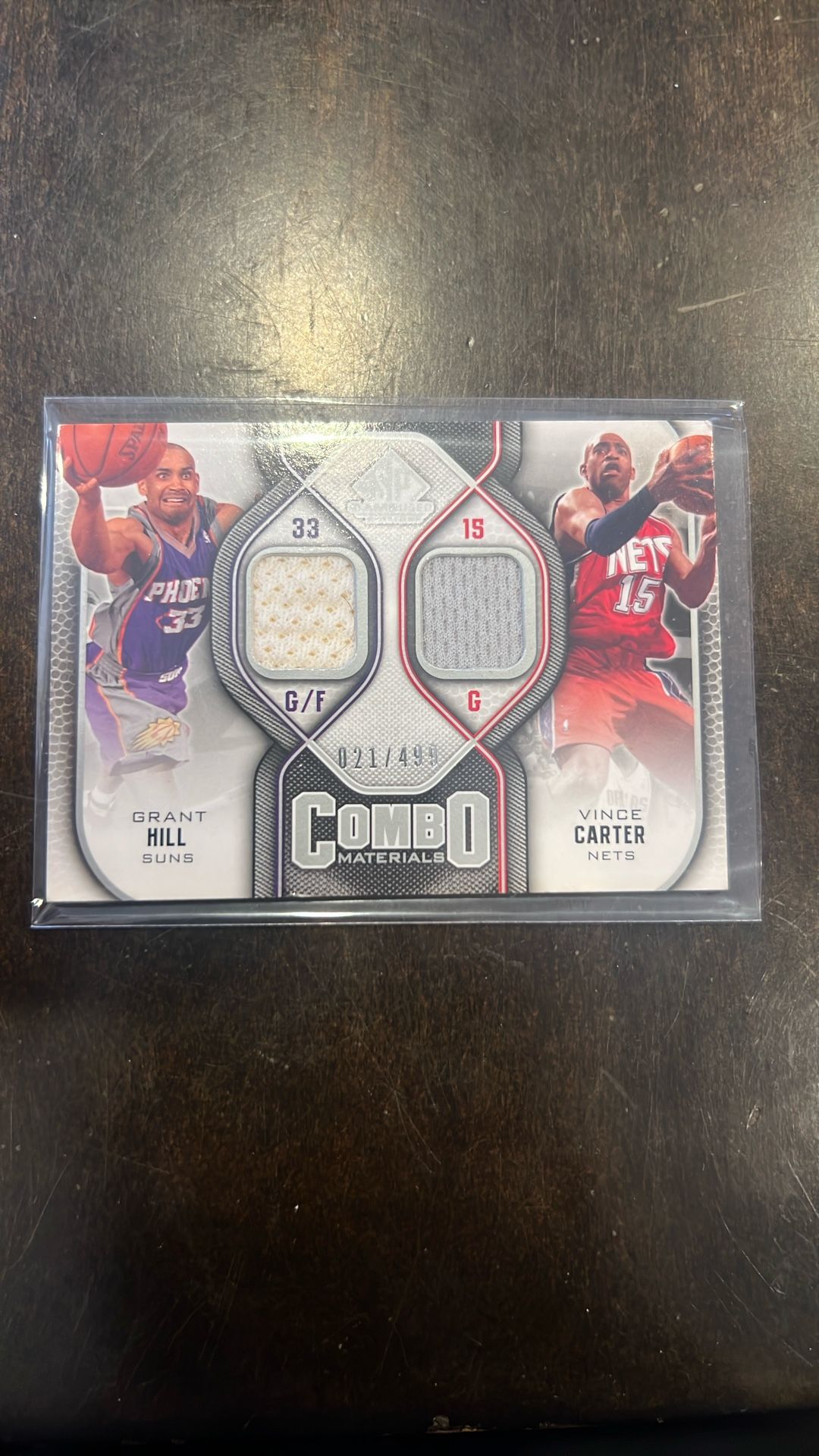 Upper Deck Sp Game Used Grant Hill Vince Carter /499