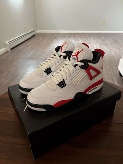 Brand New Air Jordan 4 Retro White/Fire Red - Size 10.5 Men's (Authentic in Box)