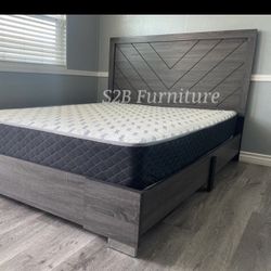 Queen Size Alpine Bed W Ortho Mattress 